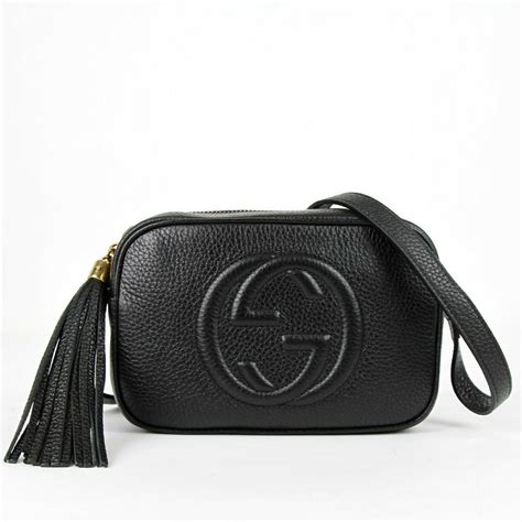 gucci black crossbody with tassel